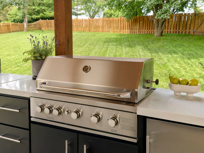 Emory | 12-Foot Outdoor Kitchen Island with Built-In Grill & Griddle