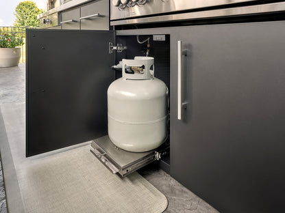 Lancaster | Galley Outdoor Kitchen with Built-In Grill & Griddle