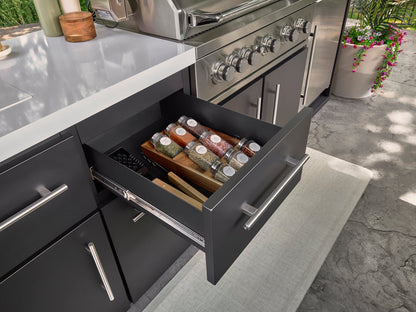 Lancaster | Galley Outdoor Kitchen with Built-In Grill & Griddle