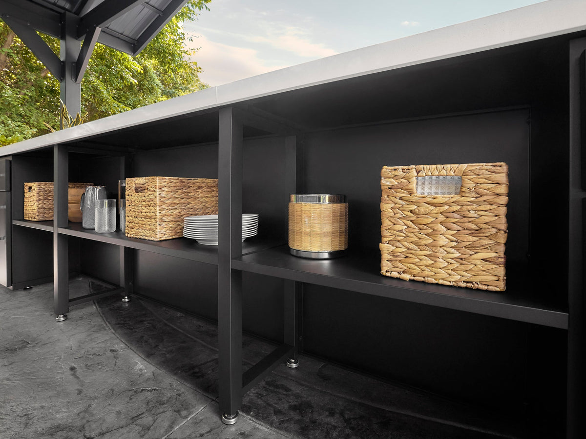 Lancaster | Galley Outdoor Kitchen with Built-In Grill & Griddle