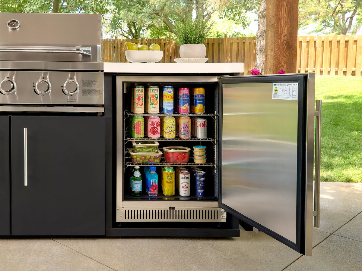 Emory | 9-Foot Outdoor Kitchen Island with Built-In Grill